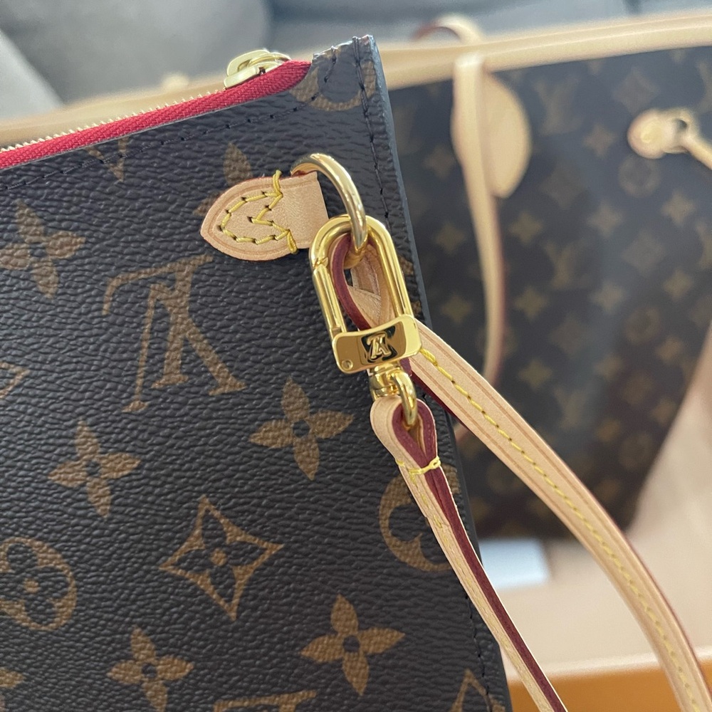 AUTHENTIC BRAND NEW Louis Vuitton Neverful MM and pouch - Picture 6 of 16